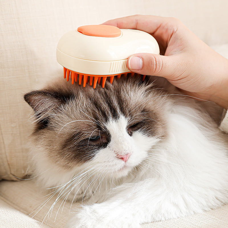 peigne de toilettage électrique autonettoyant pour chat